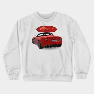 ALFA ROMEO 8C SPIDER Red Back Crewneck Sweatshirt